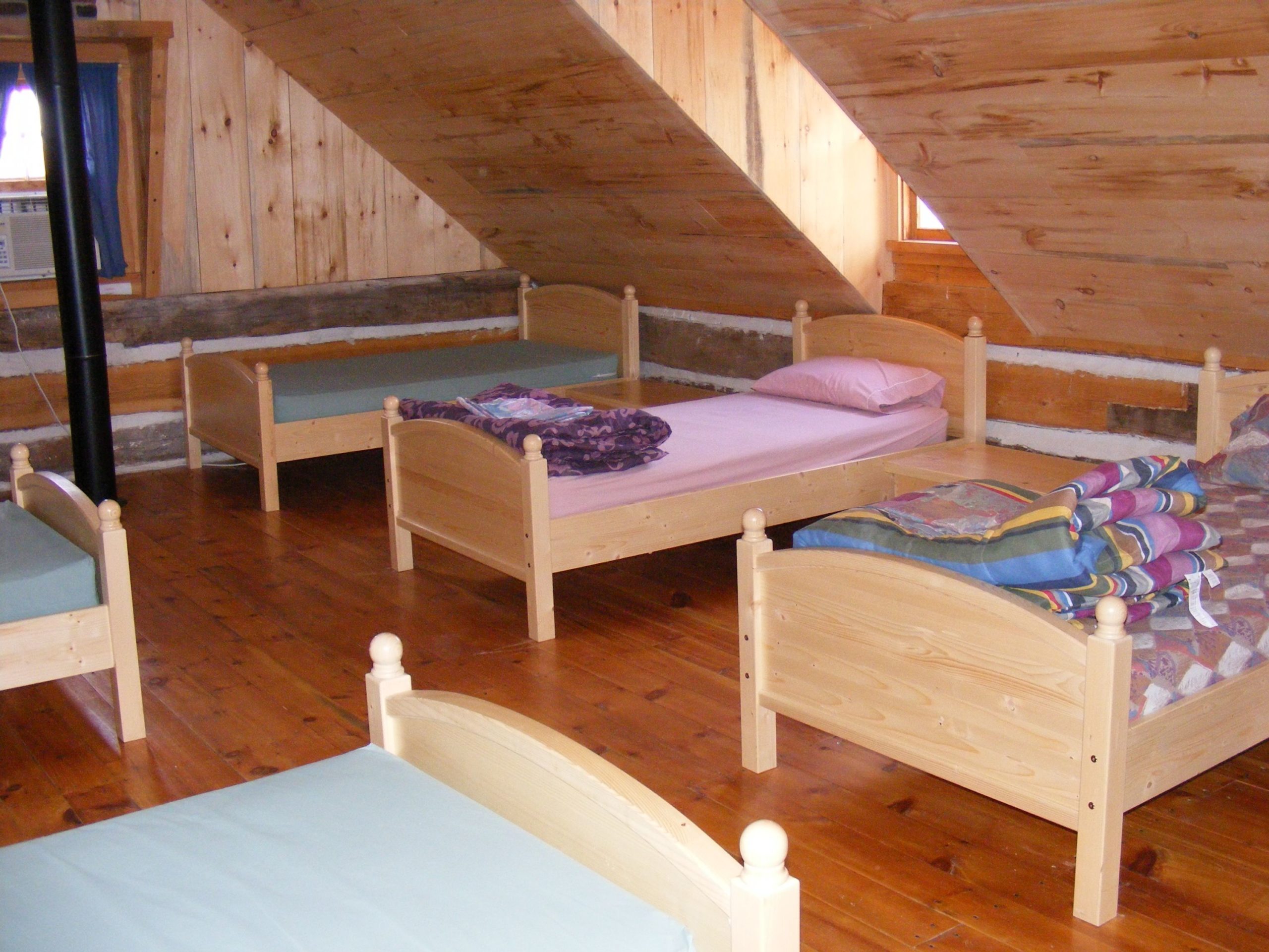 Bedroom view of the Montgomery Cabin